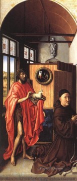  Campin Canvas - The Werl Altarpiece Left Wing Robert Campin